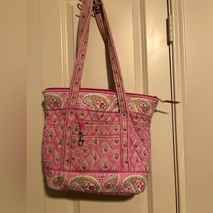 Vera Bradley Quilted Pink Patterned Purse